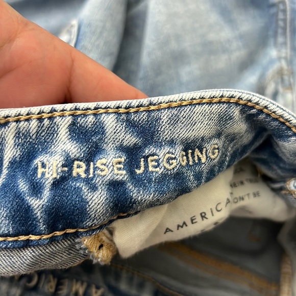 ✨SOLD✨American Eagle Next Level Hi Rise Jegging Distressed - Picture 6 of 8